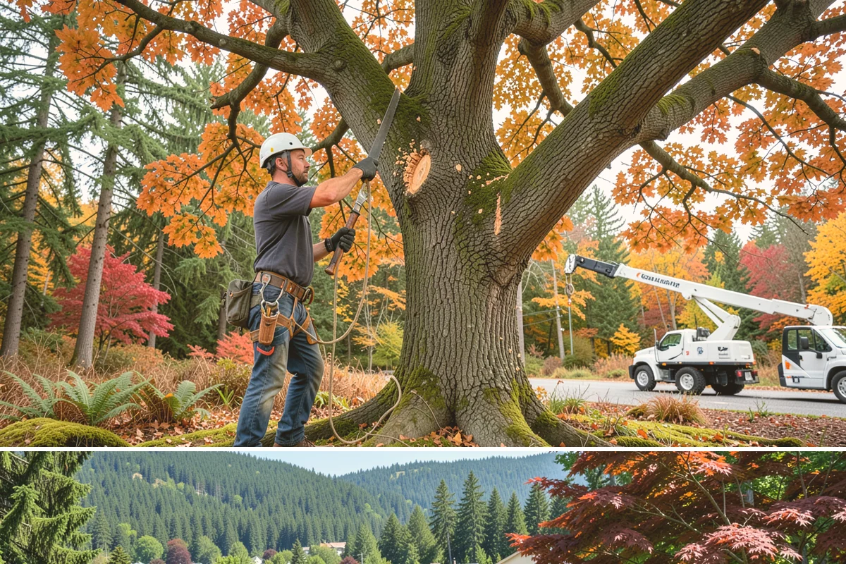 Invasive vegetation removal in Index, Snohomish County, WA - Work can generally proceed year-round in Puget Sound weather but may be delayed during heavy rain on wet or steep sites.