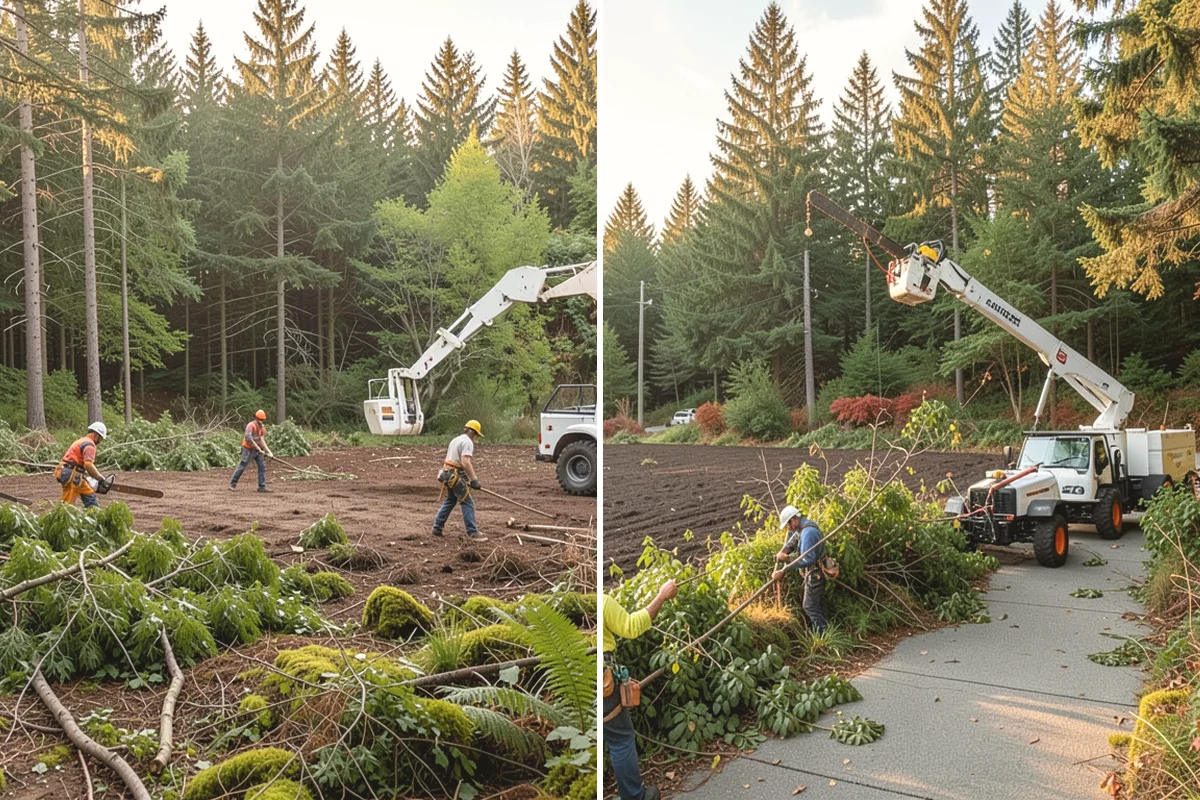 Invasive vegetation removal in Issaquah, King County, WA - Assess the site and mark features to protect