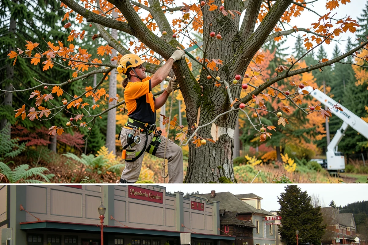 Invasive vegetation removal in Issaquah, King County, WA - Work can generally proceed year-round in Puget Sound weather but may be delayed during heavy rain on wet or steep sites.