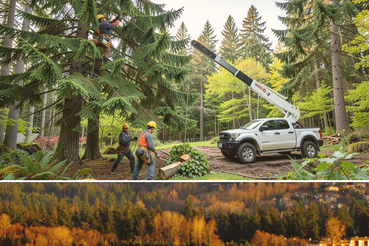 Invasive vegetation removal in Kenmore, King County, WA - Work can generally proceed year-round in Puget Sound weather but may be delayed during heavy rain on wet or steep sites.