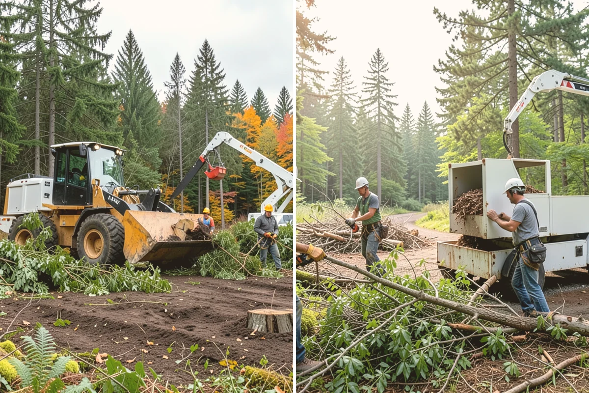 Invasive vegetation removal in Kent, King County, WA - Assess the site and mark features to protect