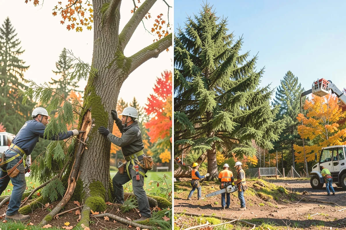 Invasive vegetation removal in Kirkland, King County, WA - Assess the site and mark features to protect