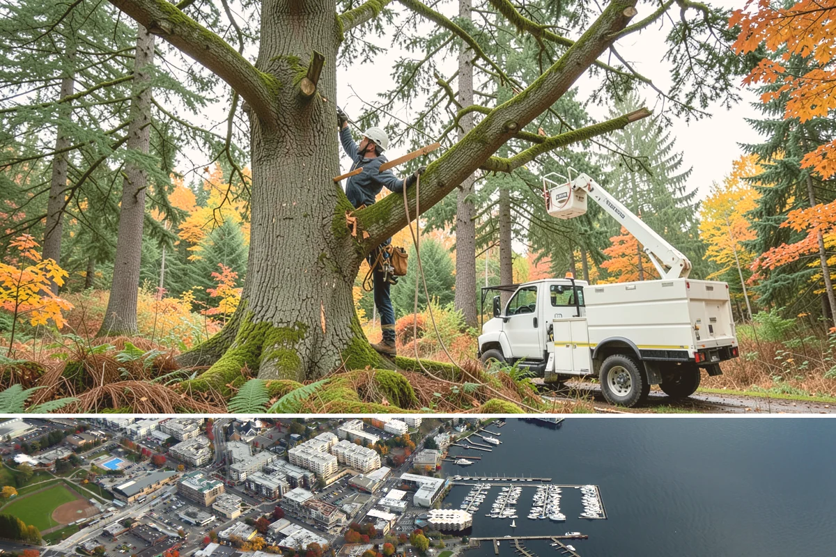 Invasive vegetation removal in Kirkland, King County, WA - Work can generally proceed year-round in Puget Sound weather but may be delayed during heavy rain on wet or steep sites.