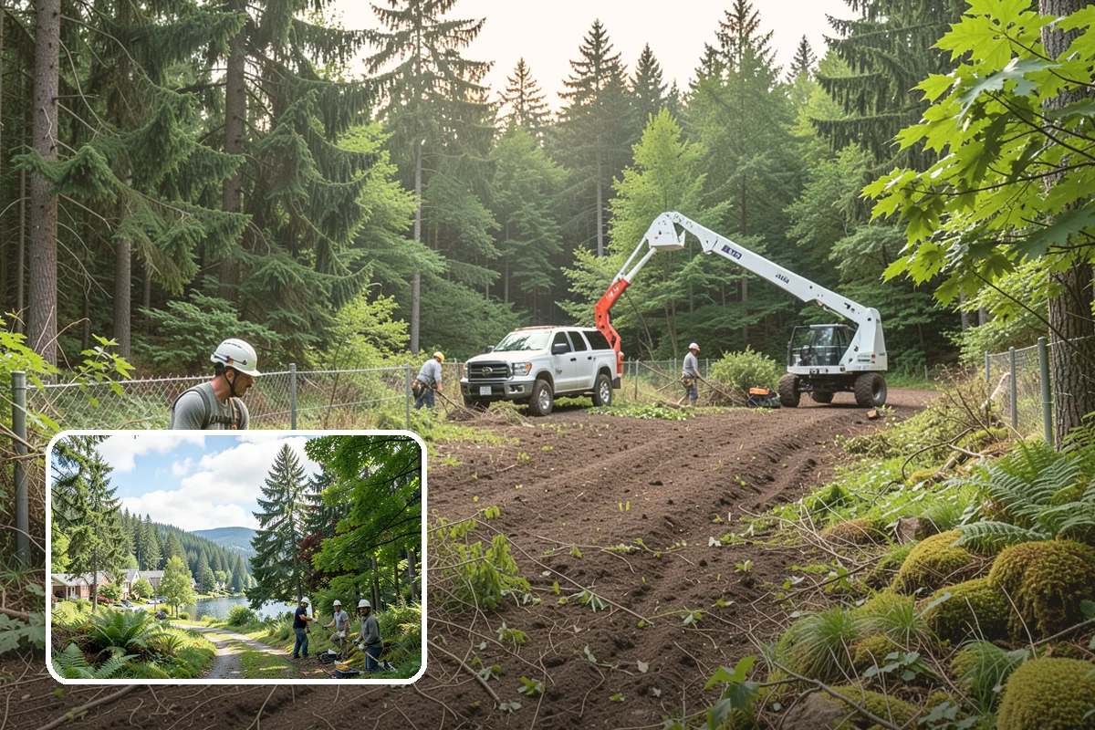 Invasive vegetation removal in Lake Forest Park, King County, WA - Improves access and usability of a site