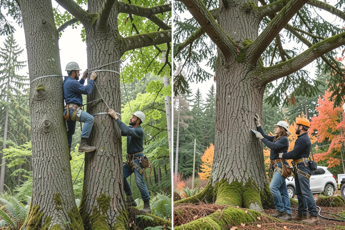 Invasive vegetation removal in Lake Stevens, Snohomish County, WA - Assess the site and mark features to protect