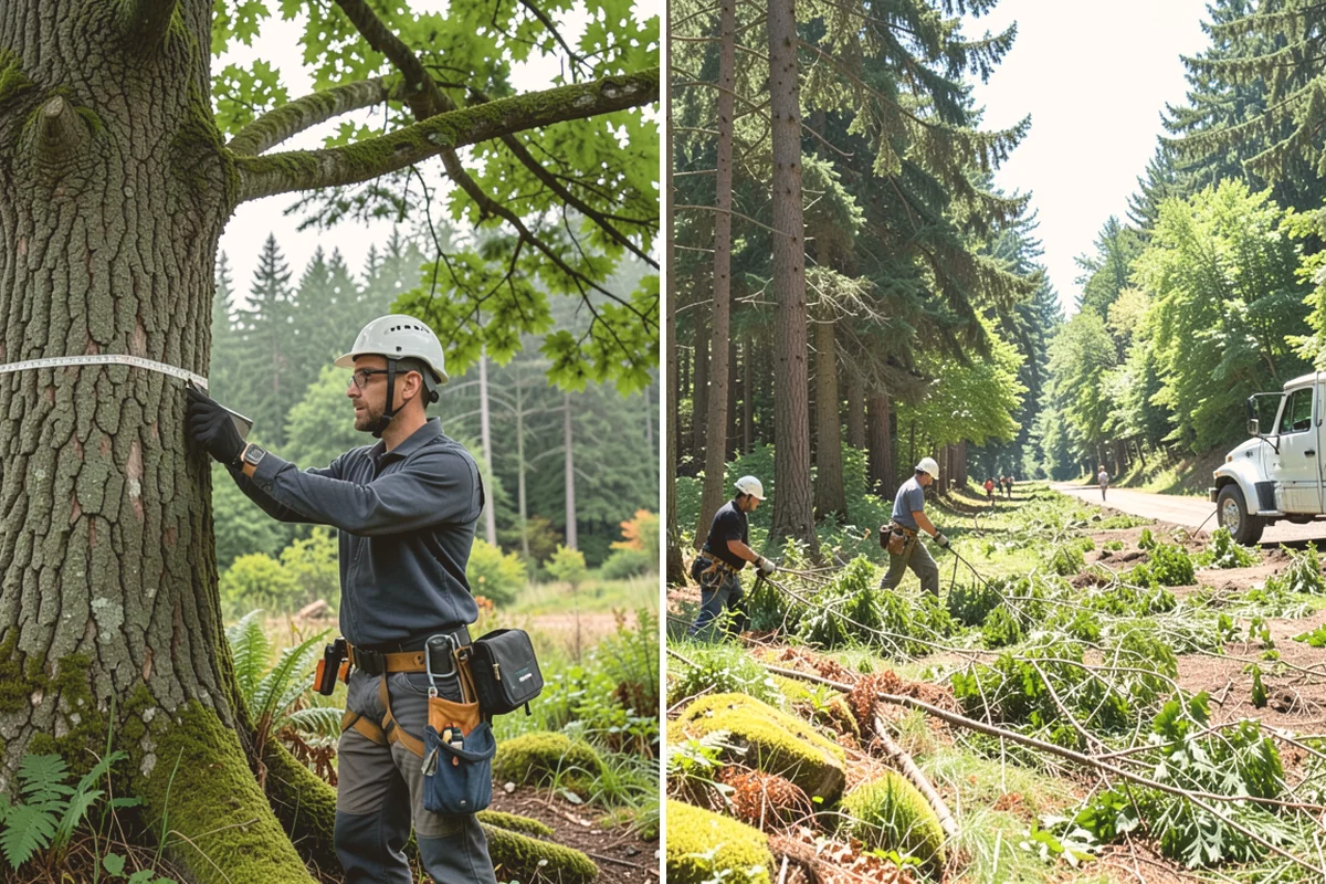 Invasive vegetation removal in Langley, Island County, WA - Assess the site and mark features to protect