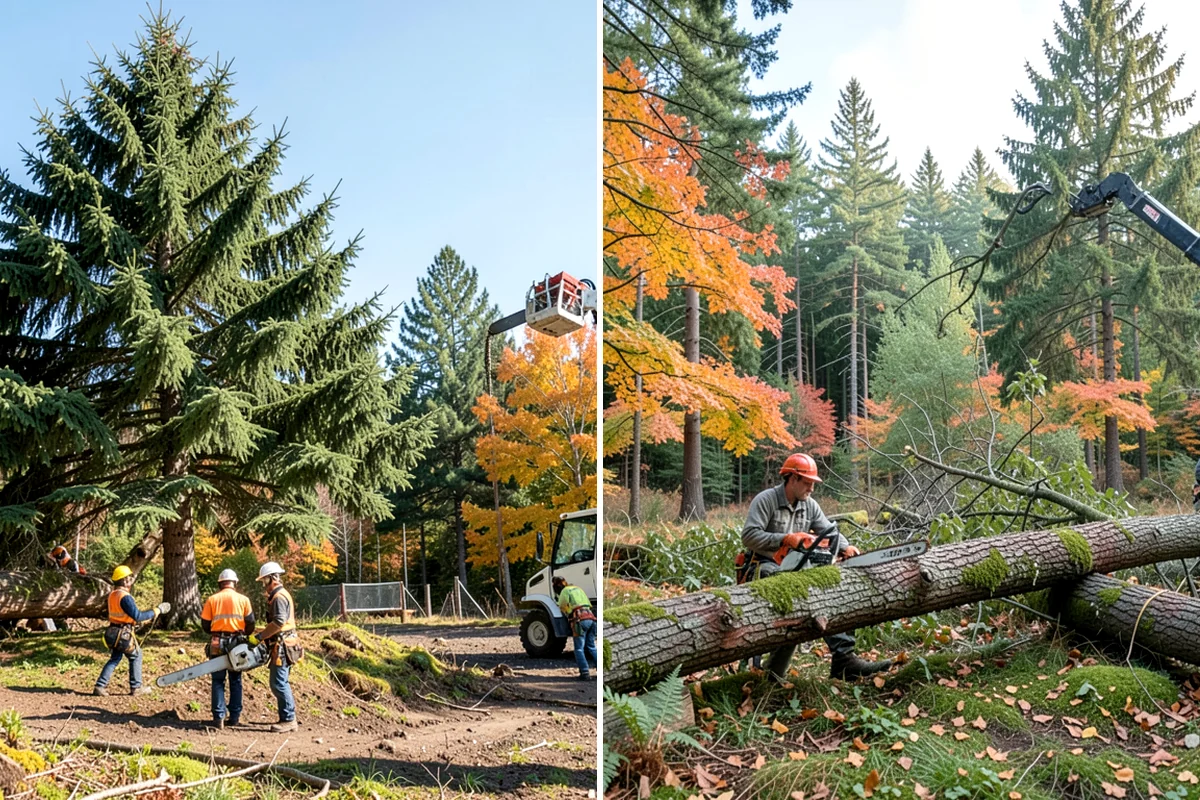 Invasive vegetation removal in Maple Valley, King County, WA - Assess the site and mark features to protect