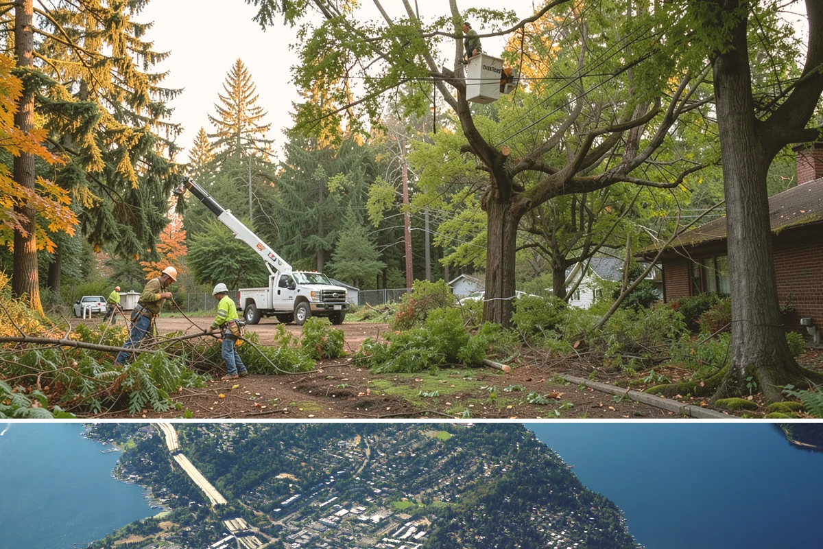 Invasive vegetation removal in Mercer Island, King County, WA - Work can generally proceed year-round in Puget Sound weather but may be delayed during heavy rain on wet or steep sites.