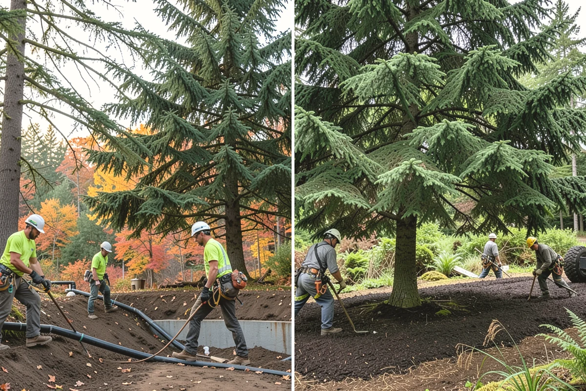 Invasive vegetation removal in North Bend, King County, WA - Assess the site and mark features to protect