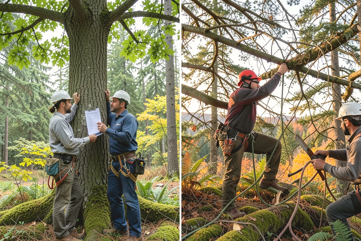 Invasive vegetation removal in Oak Harbor, Island County, WA - Assess the site and mark features to protect