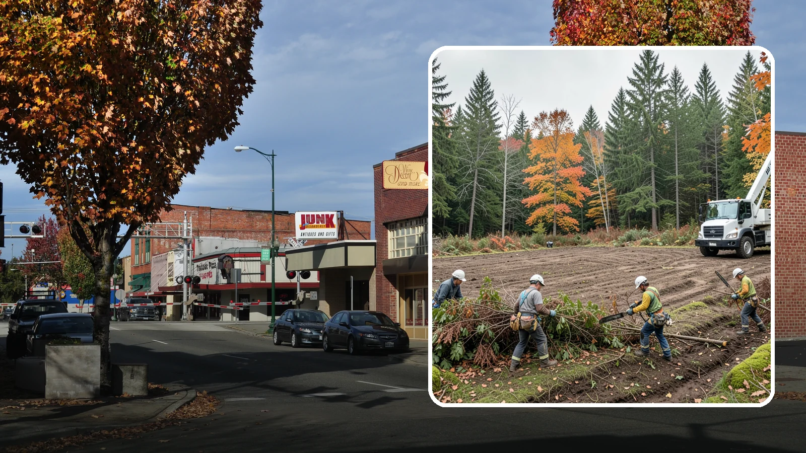 Invasive vegetation removal in Puyallup, Pierce County, WA - The removal of invasive plant species.