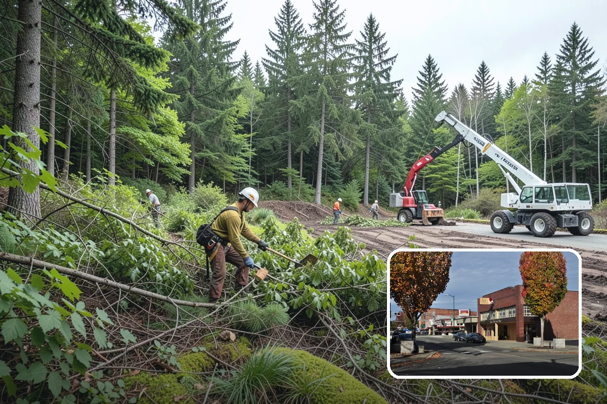 Invasive vegetation removal in Puyallup, Pierce County, WA - Improves access and usability of a site