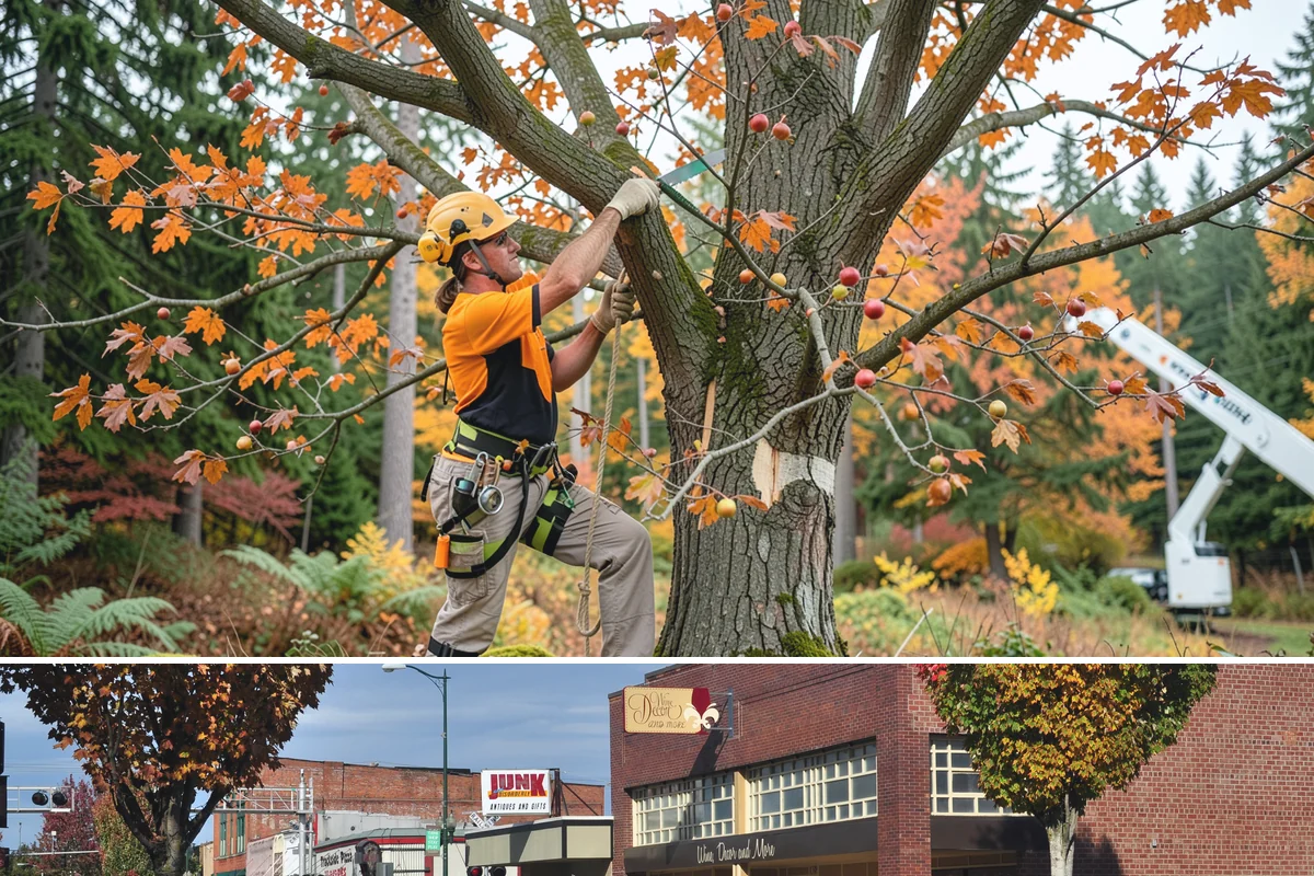 Invasive vegetation removal in Puyallup, Pierce County, WA - Work can generally proceed year-round in Puget Sound weather but may be delayed during heavy rain on wet or steep sites.