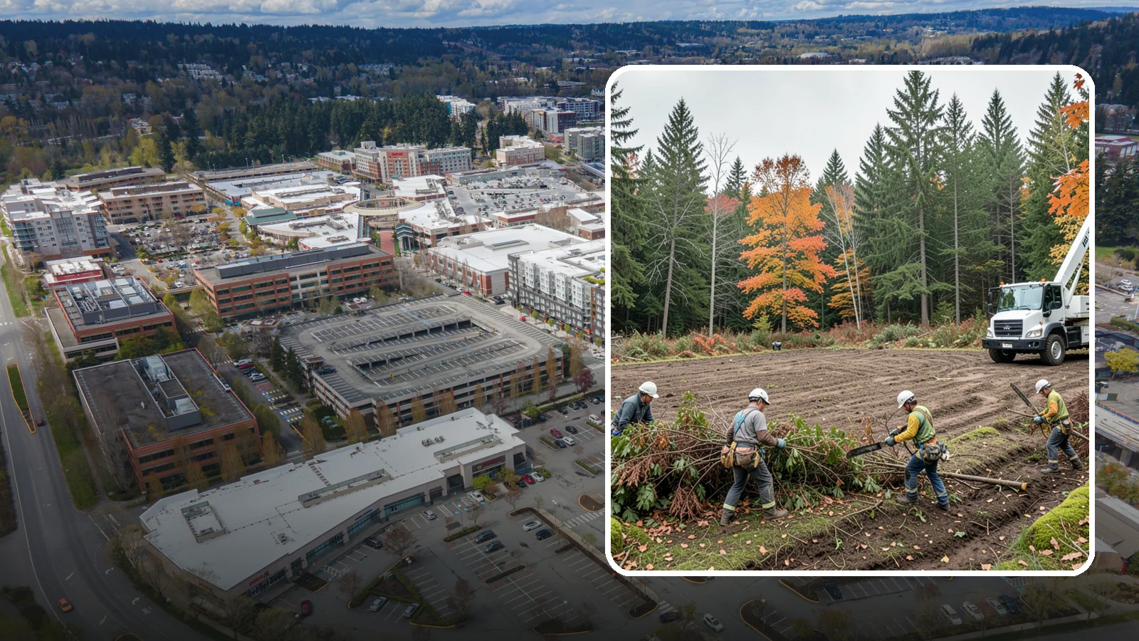 Invasive vegetation removal in Redmond, King County, WA - The removal of invasive plant species.