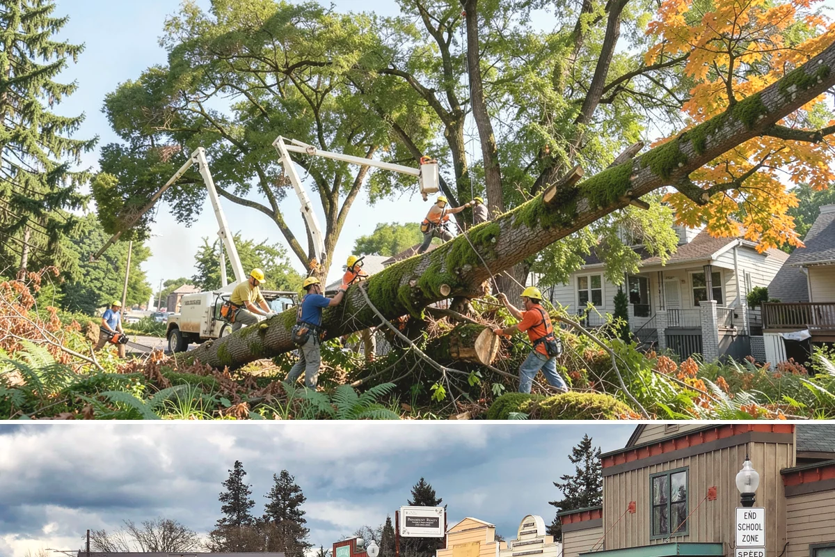Invasive vegetation removal in Roy, Pierce County, WA - Work can generally proceed year-round in Puget Sound weather but may be delayed during heavy rain on wet or steep sites.