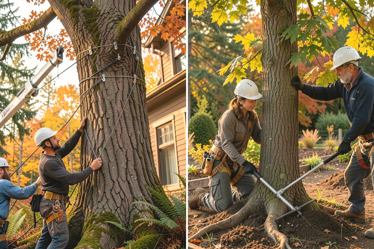 Invasive vegetation removal in Ruston, Pierce County, WA - Assess the site and mark features to protect