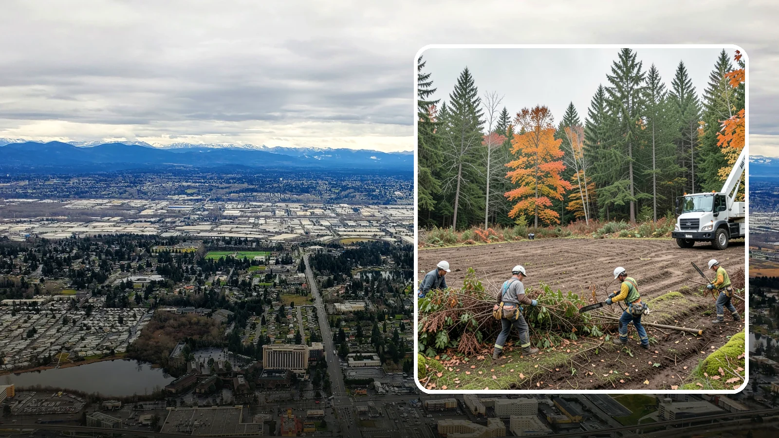 Invasive vegetation removal in SeaTac, King County, WA - The removal of invasive plant species.