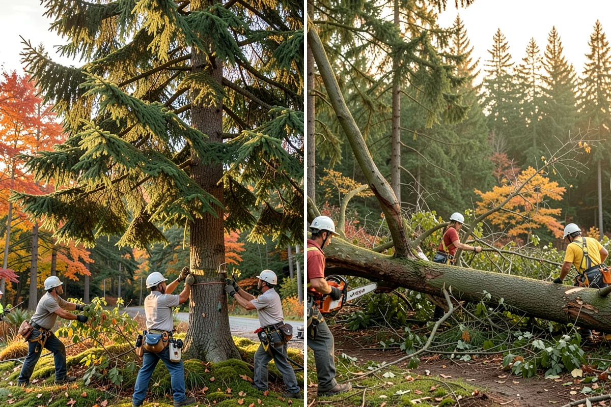 Invasive vegetation removal in SeaTac, King County, WA - Assess the site and mark features to protect