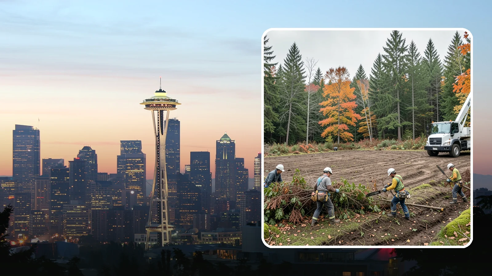 Invasive vegetation removal in Seattle, King County, WA - The removal of invasive plant species.