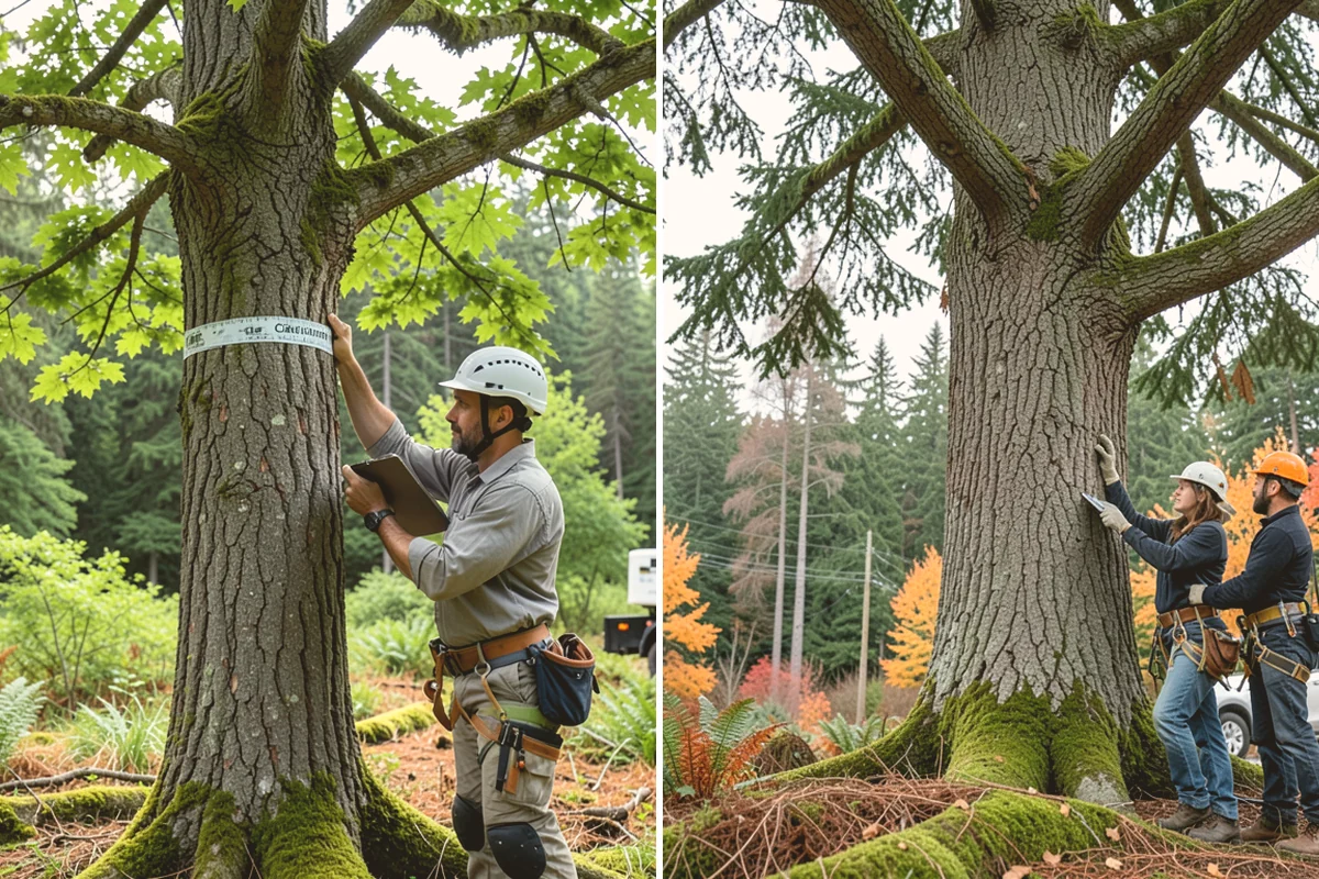Invasive vegetation removal in Snohomish, Snohomish County, WA - Assess the site and mark features to protect