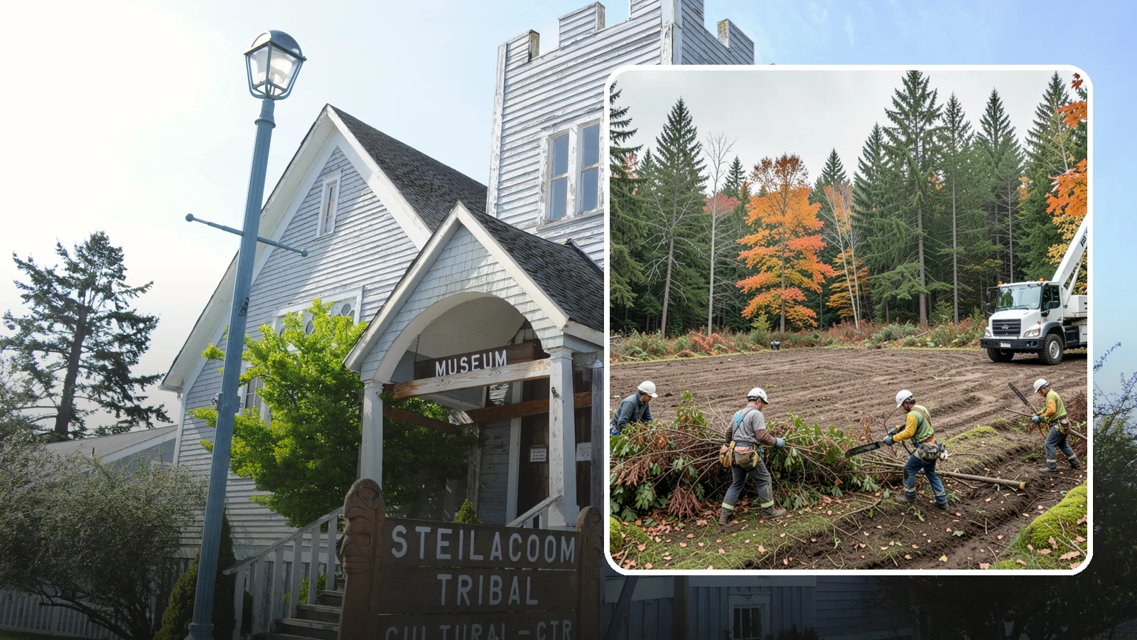 Invasive vegetation removal in Steilacoom, Pierce County, WA - The removal of invasive plant species.