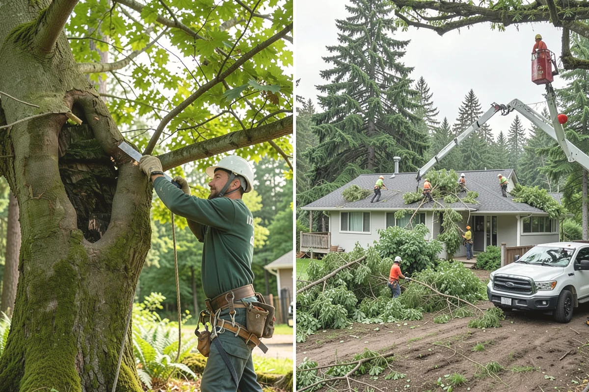 Invasive vegetation removal in Steilacoom, Pierce County, WA - Assess the site and mark features to protect