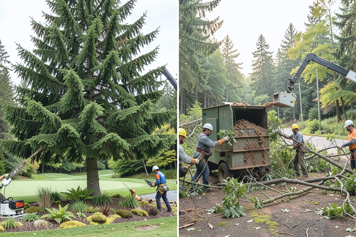 Invasive vegetation removal in Woodinville, King County, WA - Assess the site and mark features to protect