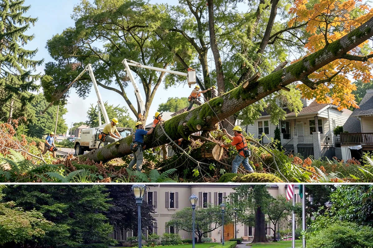 Invasive vegetation removal in Woodinville, King County, WA - Work can generally proceed year-round in Puget Sound weather but may be delayed during heavy rain on wet or steep sites.