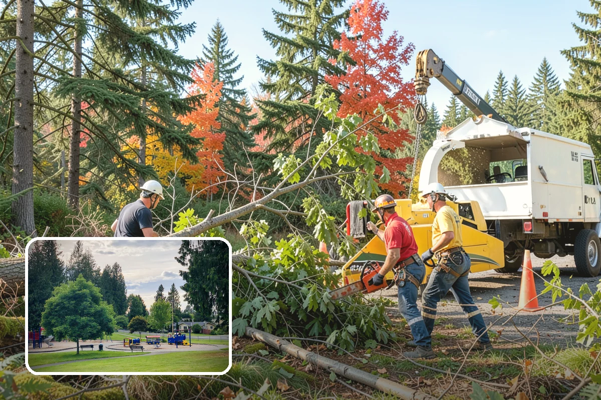 Ivy removal from trees in Bonney Lake, Pierce County, WA - Supports long-term tree health and stability
