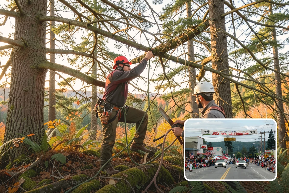 Ivy removal from trees in Carnation, King County, WA - Supports long-term tree health and stability