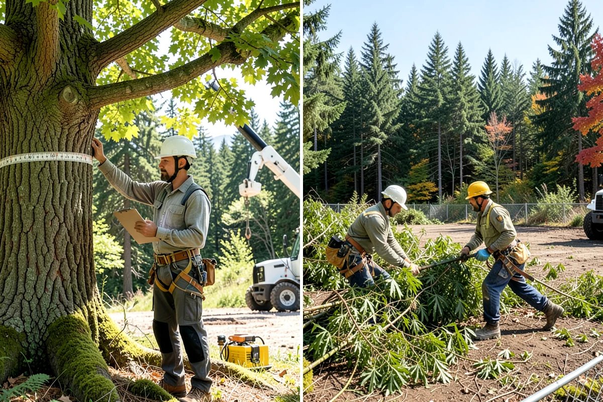 Ivy removal from trees in Clyde Hill, King County, WA - Inspect the tree and its site