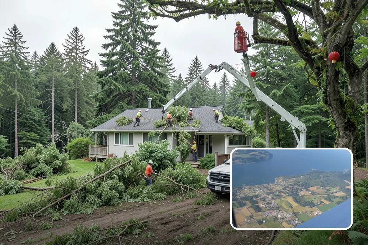 Ivy removal from trees in Coupeville, Island County, WA - Supports long-term tree health and stability