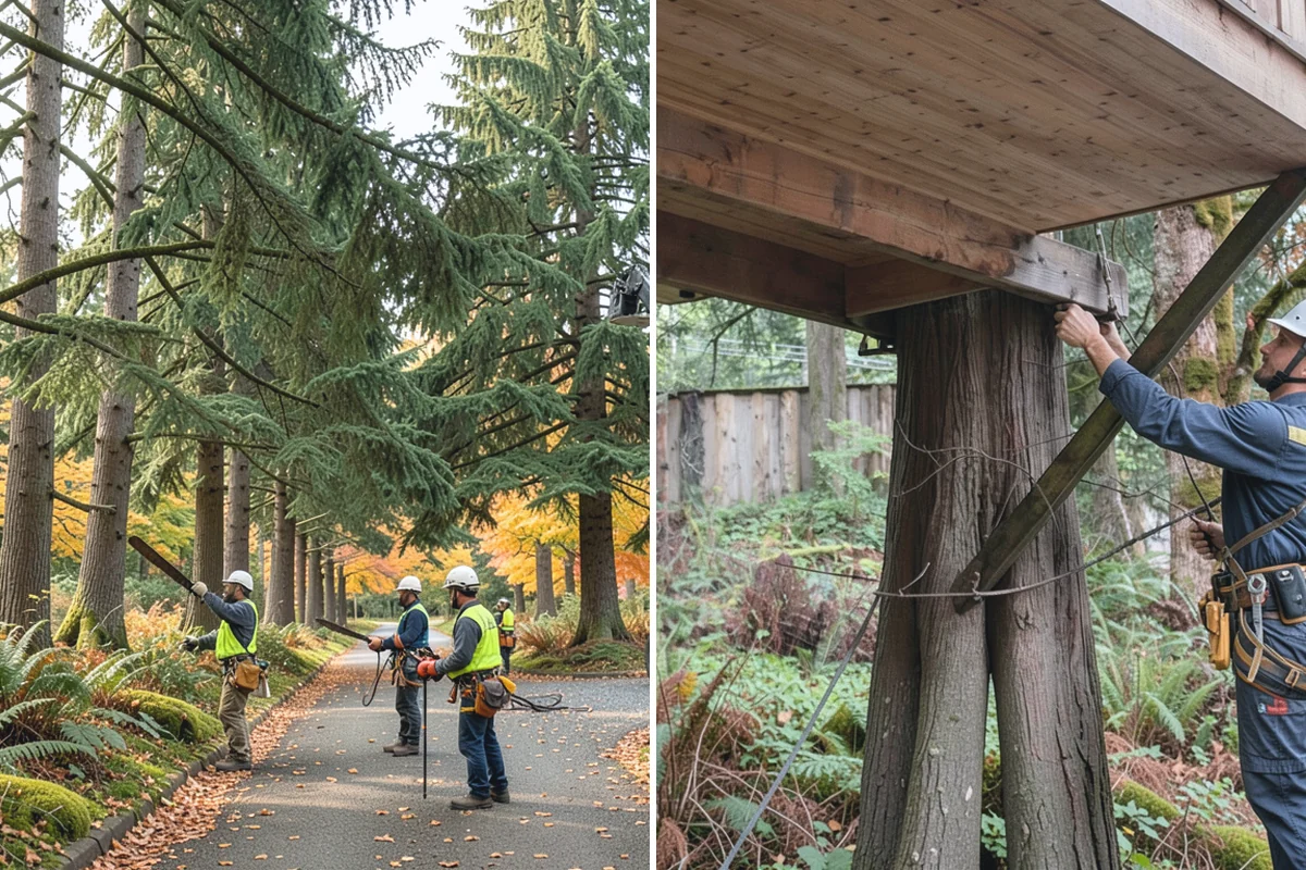 Ivy removal from trees in Coupeville, Island County, WA - Inspect the tree and its site