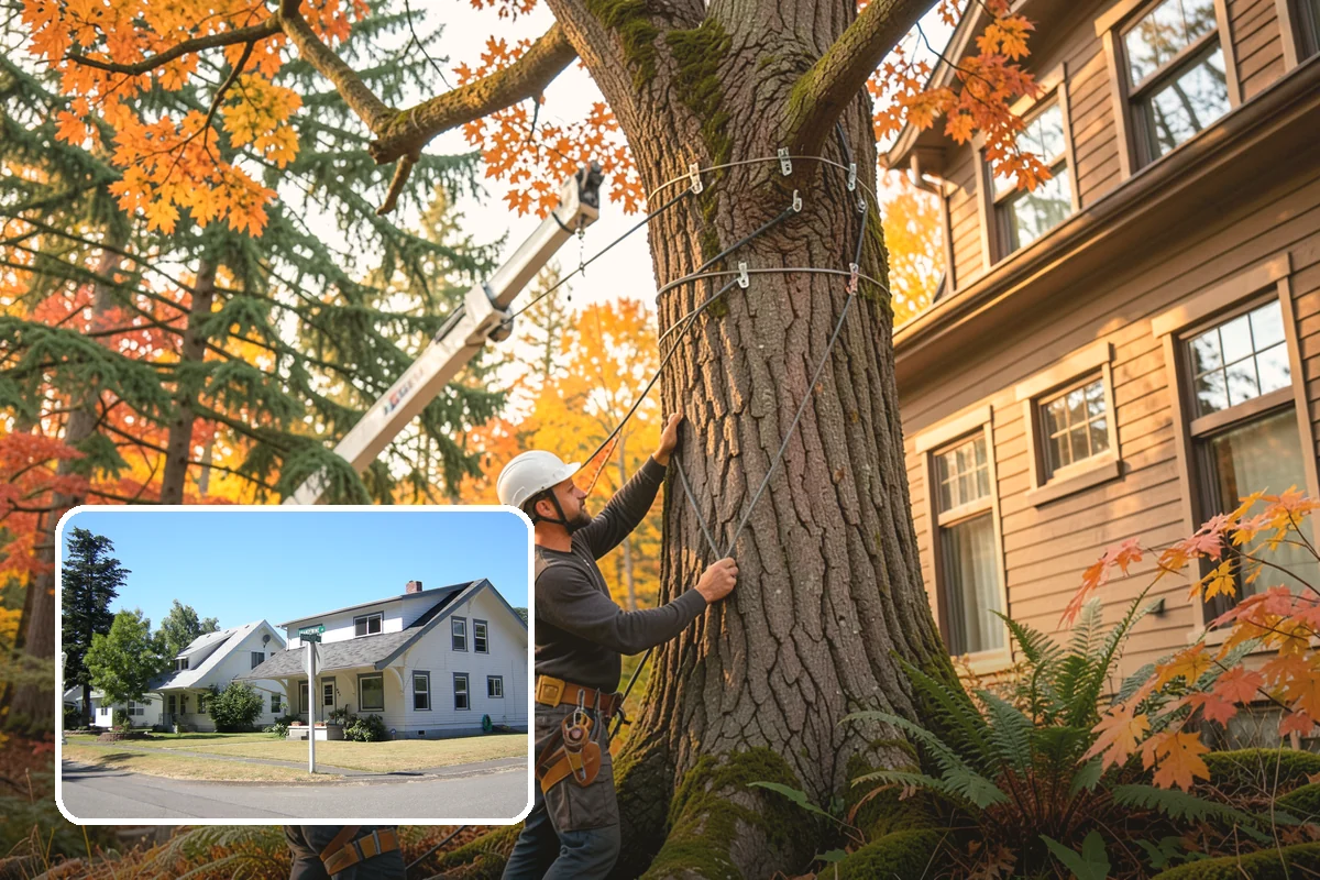 Ivy removal from trees in DuPont, Pierce County, WA - Supports long-term tree health and stability