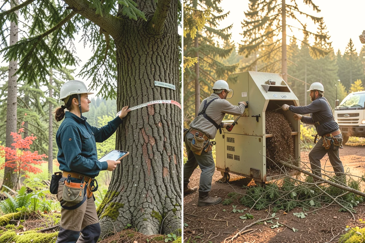 Ivy removal from trees in Duvall, King County, WA - Inspect the tree and its site