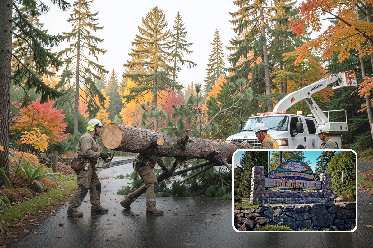 Ivy removal from trees in Eatonville, Pierce County, WA - Supports long-term tree health and stability