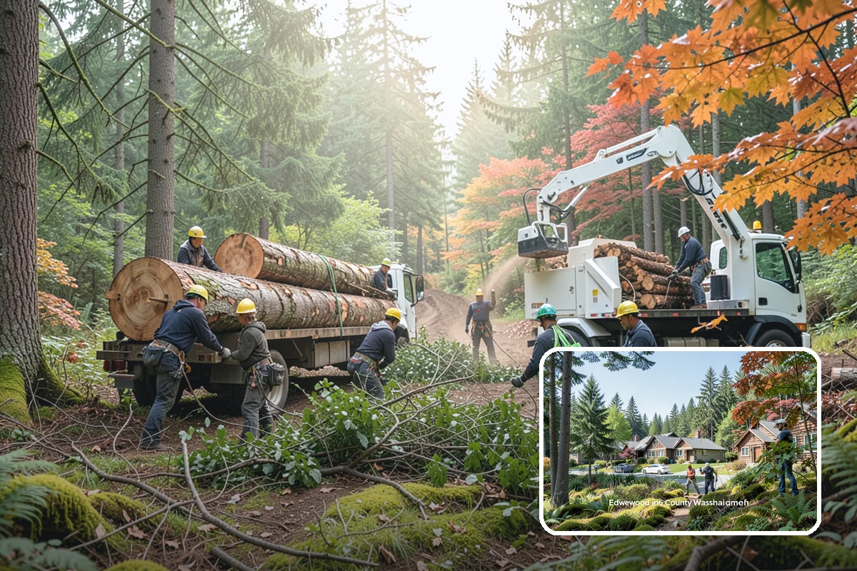 Ivy removal from trees in Edgewood, Pierce County, WA - Supports long-term tree health and stability