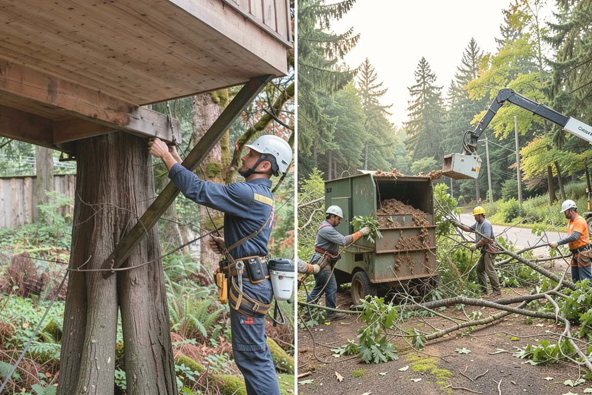 Ivy removal from trees in Edgewood, Pierce County, WA - Inspect the tree and its site