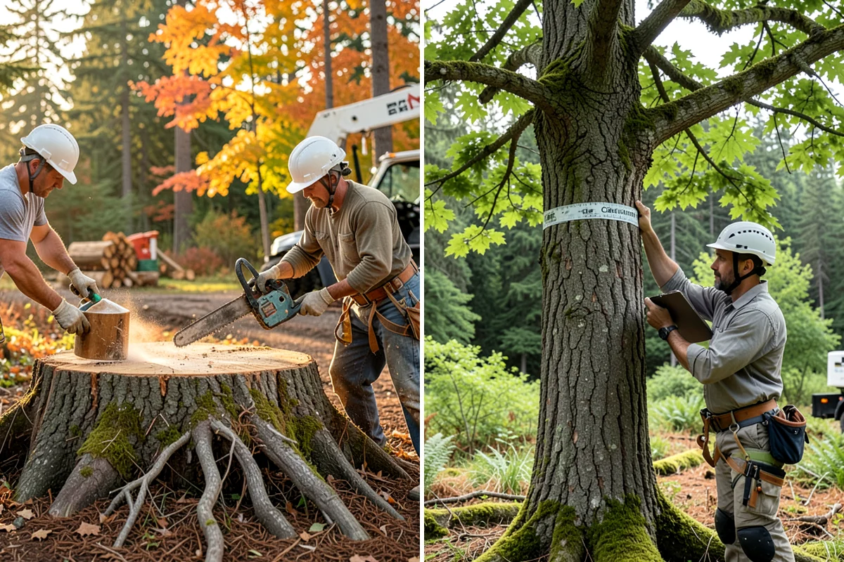 Ivy removal from trees in Everett, Snohomish County, WA - Inspect the tree and its site