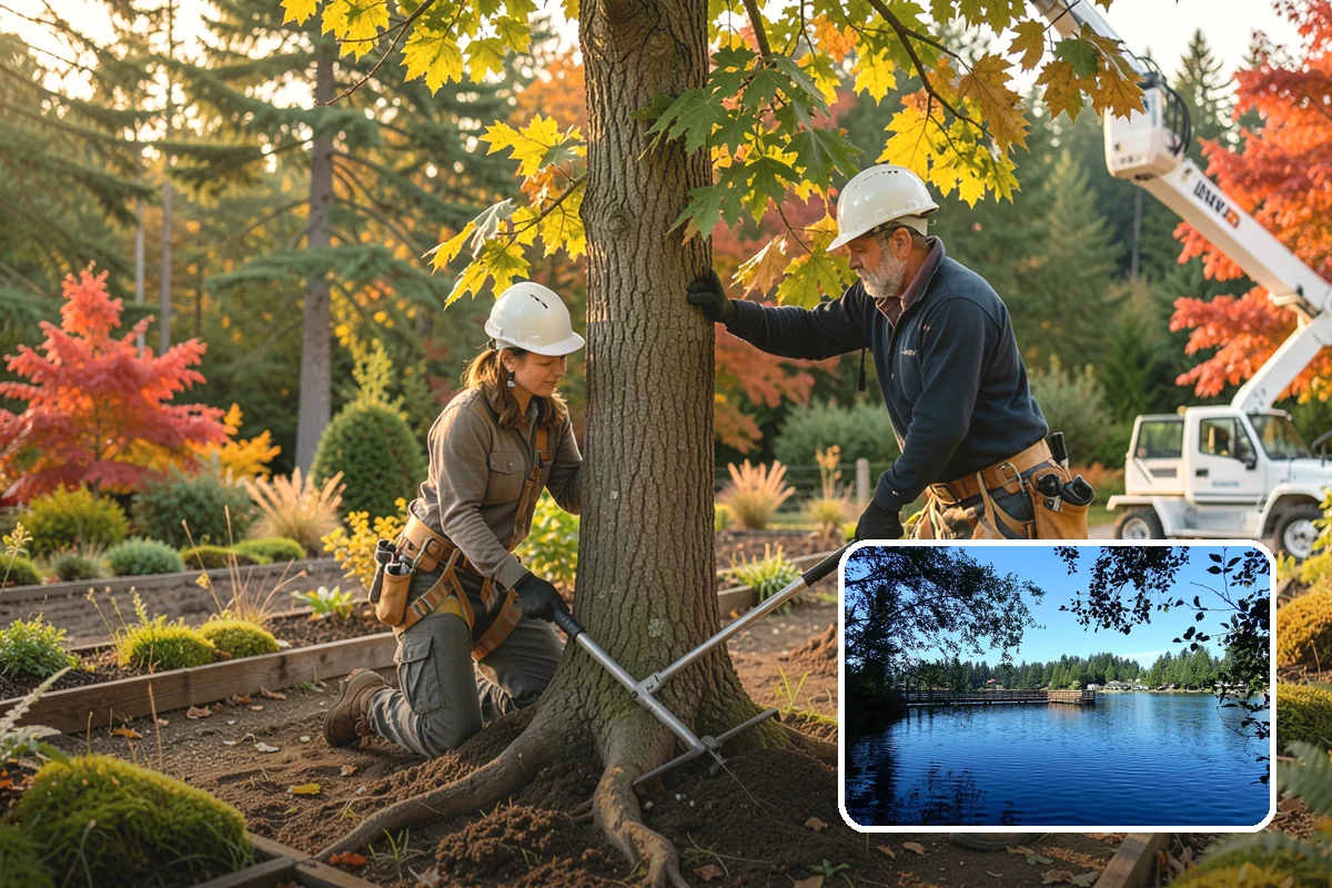 Ivy removal from trees in Federal Way, King County, WA - Supports long-term tree health and stability