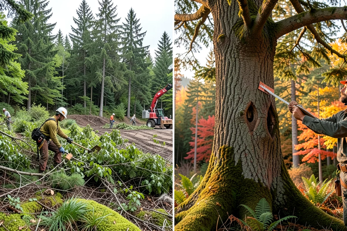 Ivy removal from trees in Federal Way, King County, WA - Inspect the tree and its site
