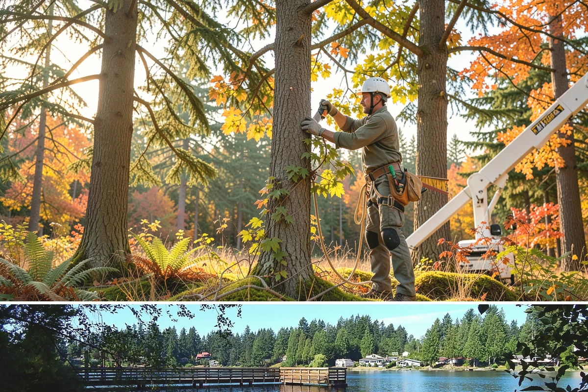 Ivy removal from trees in Federal Way, King County, WA - This work can be performed year-round in the Puget Sound climate but may require extra caution during wet seasons to prevent soil...