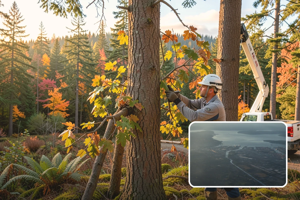 Ivy removal from trees in Fife, Pierce County, WA - Supports long-term tree health and stability