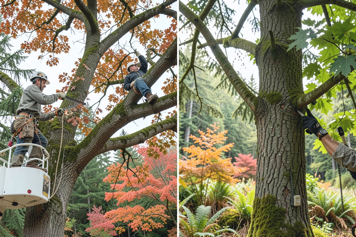 Ivy removal from trees in Hamilton, Skagit County, WA - Inspect the tree and its site