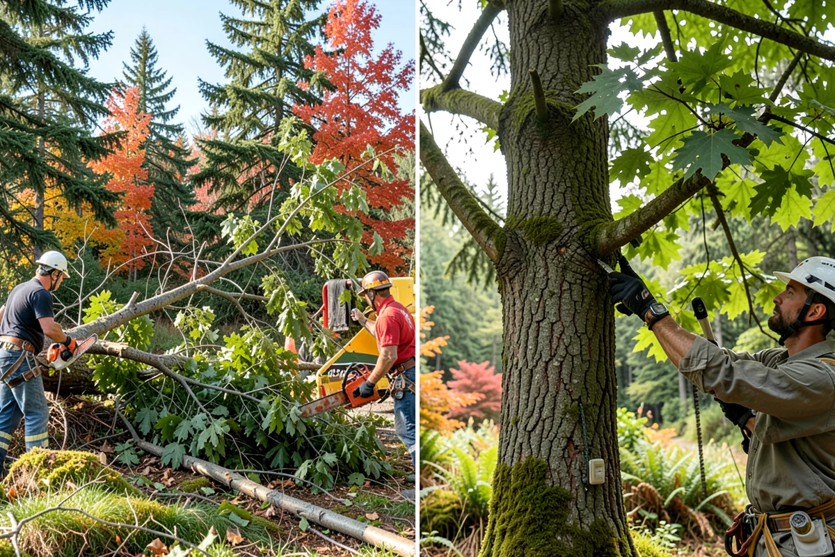 Ivy removal from trees in Hunts Point, King County, WA - Inspect the tree and its site