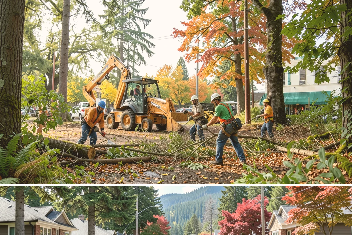 Ivy removal from trees in Hunts Point, King County, WA - This work can be performed year-round in the Puget Sound climate but may require extra caution during wet seasons to prevent soil...