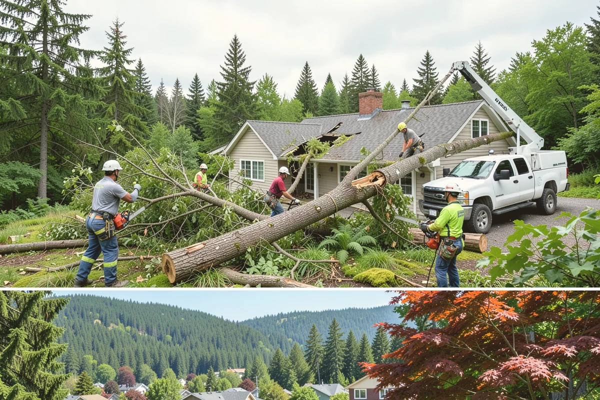 Ivy removal from trees in Index, Snohomish County, WA - This work can be performed year-round in the Puget Sound climate but may require extra caution during wet seasons to prevent soil...