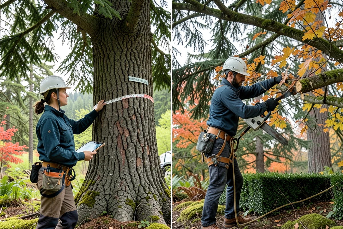 Ivy removal from trees in Kenmore, King County, WA - Inspect the tree and its site