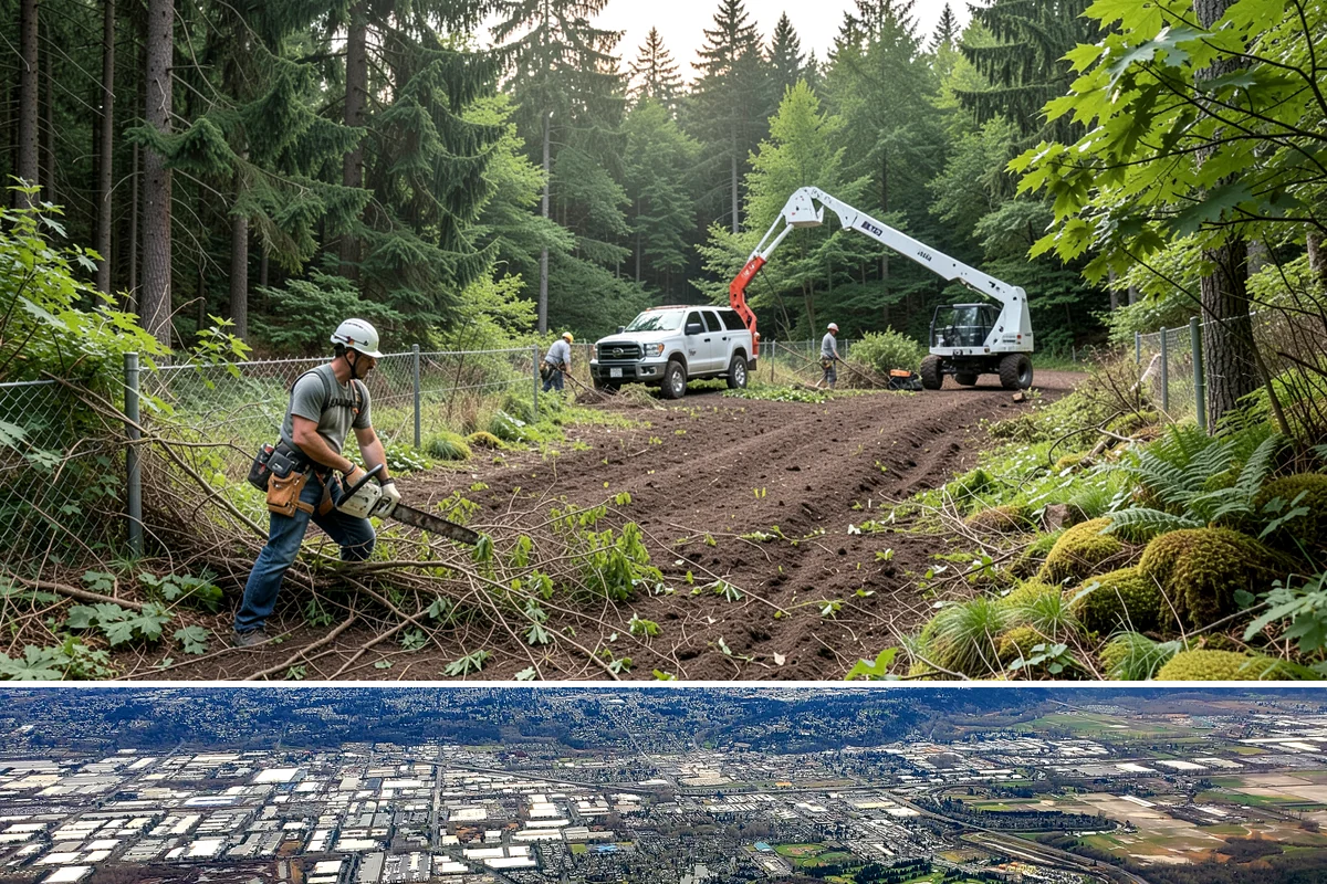 Ivy removal from trees in Kent, King County, WA - This work can be performed year-round in the Puget Sound climate but may require extra caution during wet seasons to prevent soil...