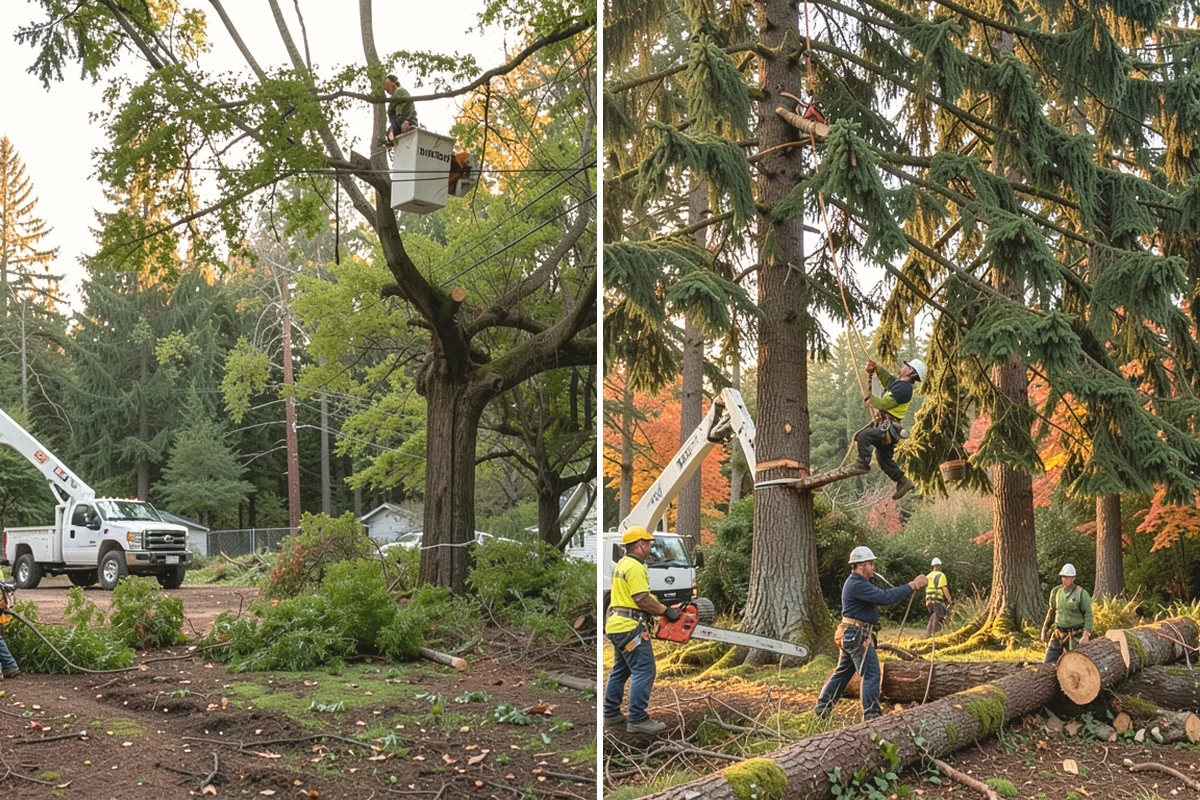 Ivy removal from trees in La Conner, Skagit County, WA - Inspect the tree and its site